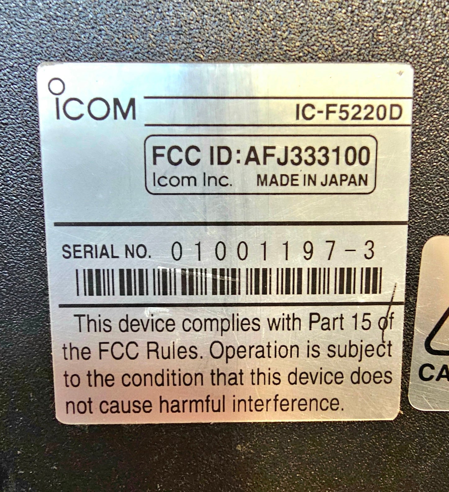 Icom IC-F5220D VHF 136-174 MHz 128 Channels 50 Watt (IDAS DIGITAL)