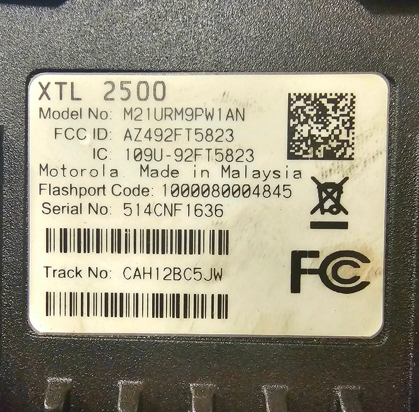 Motorola Mobile XTL2500 800 764-870 Mhz 870ch 35W (Remote Mount)