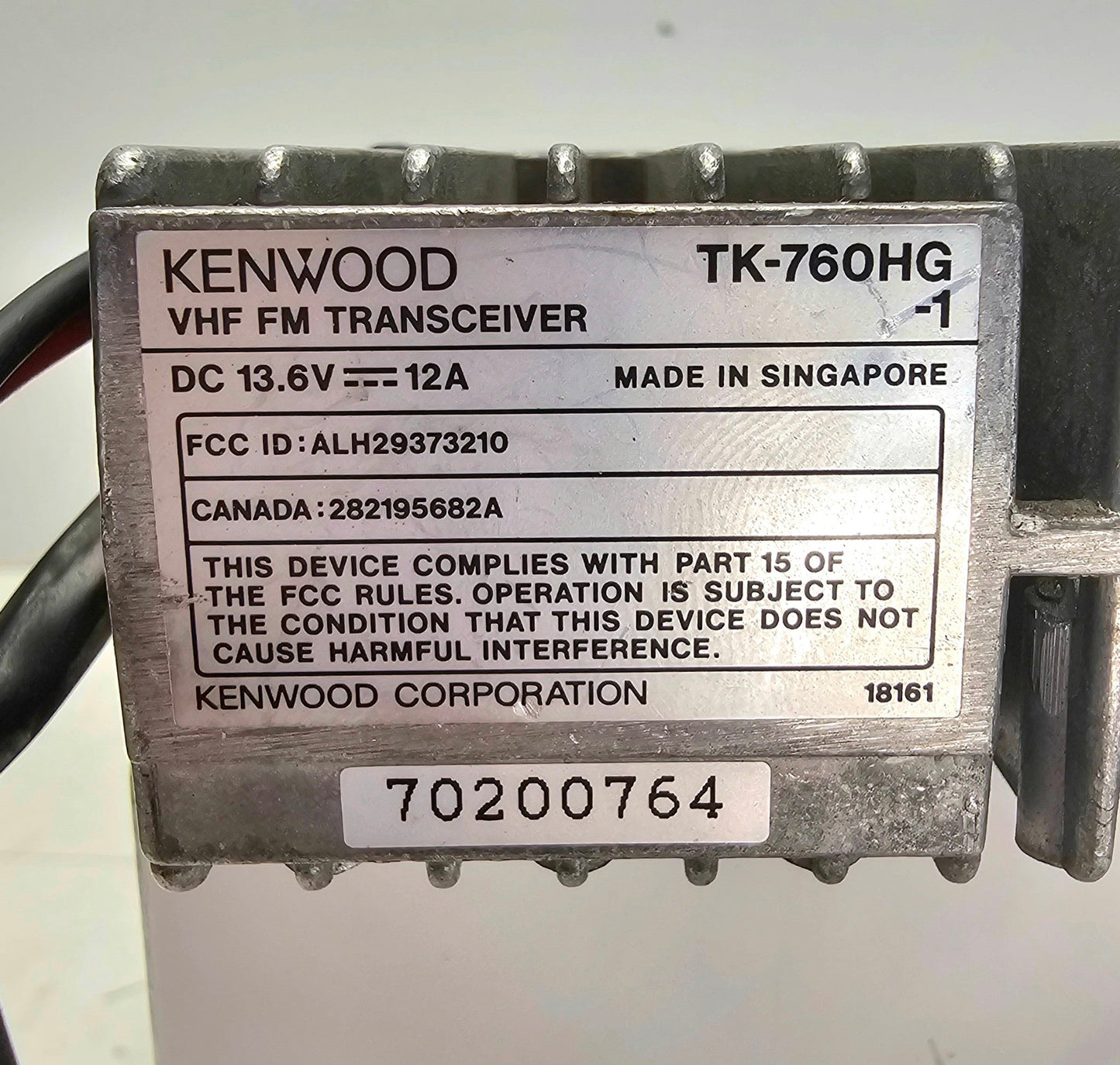Kenwood TK760HG TK-760HG VHF 148-174 MHz 128 Channels 50 Watts (Complete Kit)