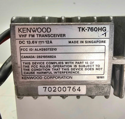 Kenwood TK760HG TK-760HG VHF 148-174 MHz 128 Channels 50 Watts (Complete Kit)
