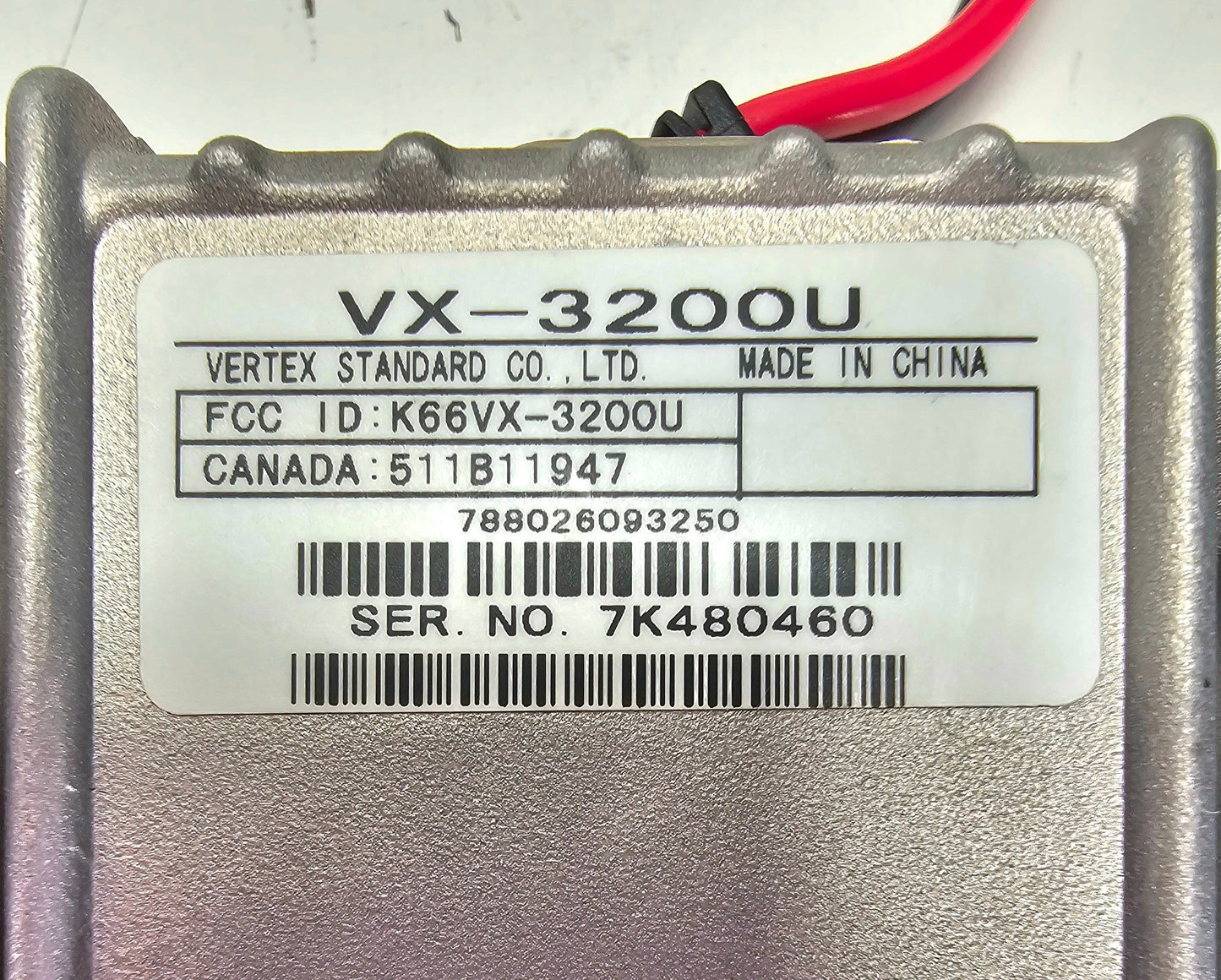Vertex Standard VX-3200U VX3200U UHF Mobile 450-490Mhz 128 Ch 45W