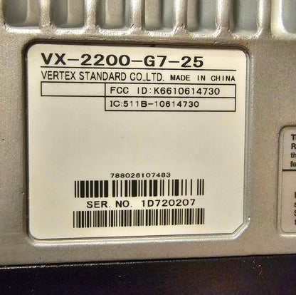 Vertex VX-2200-G7-25 VX2200 UHF 450-490 MHz 128 ch 25W (Complete Kit)