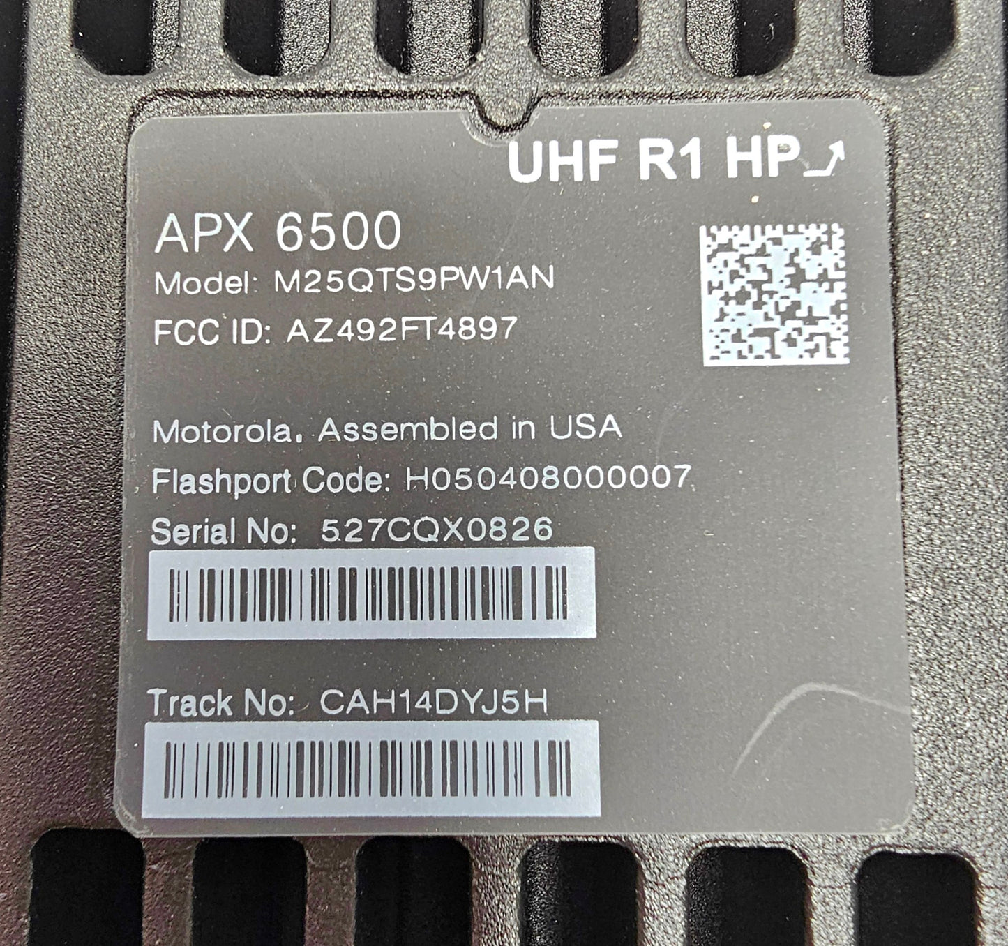 Motorola Mobile APX6500 UHF R1 380-470 Mhz 1000ch 100W