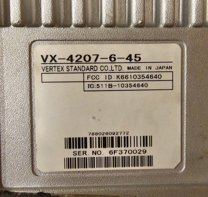 Vertex VX4200 VX4207 VX-4207-6-45 UHF 400-470 MHz 501 Ch 45 Watt (Complete Kit)