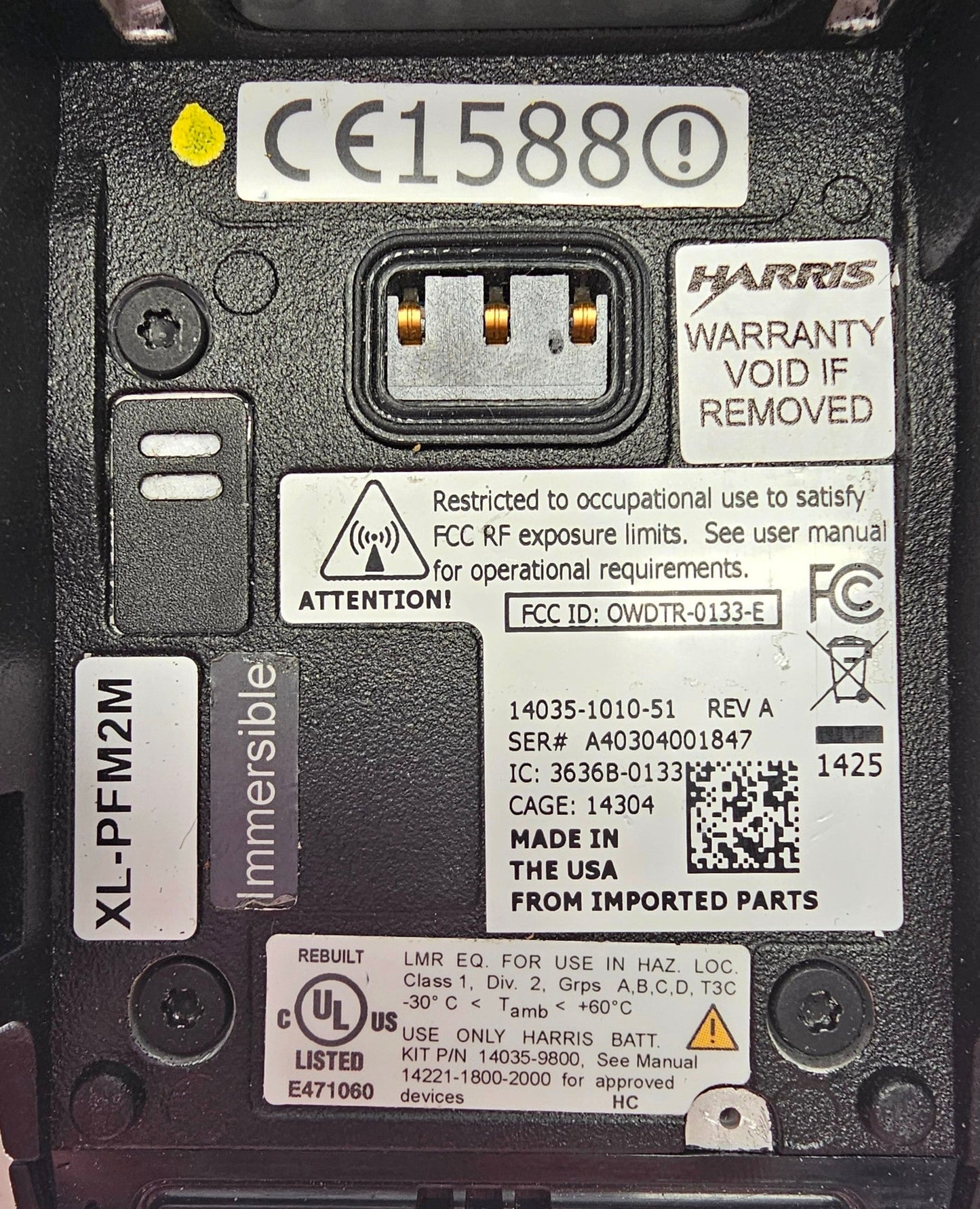Harris XL-200P Portable Radio VHF/7/800 MHz P25 Phase II Trunking Encryption FPP