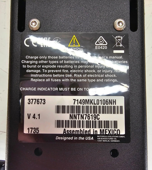Motorola Vehicle Charger NNTN7619C APX Series Radios Full Kit