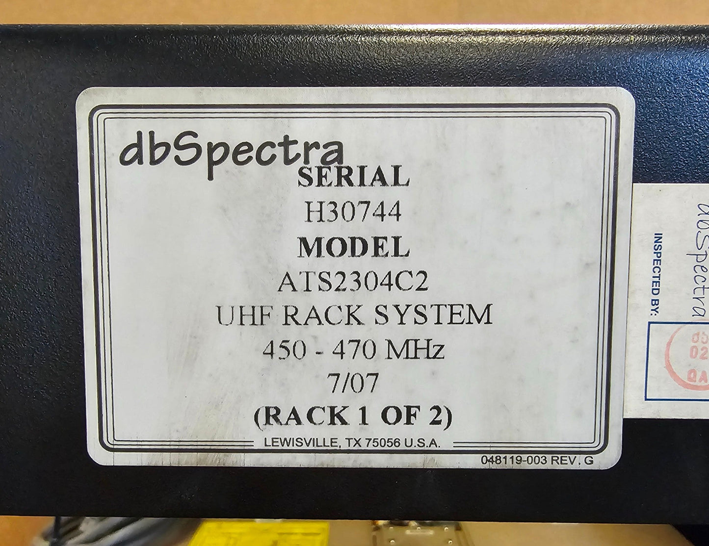 10 Channel dbSpectra DECIBEL UHF 450-470 Mhz Combiner Model DB4368-10-B