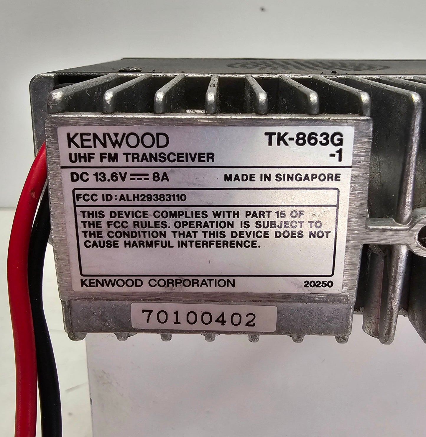Kenwood TK863G TK-863G UHF 450-490 MHz 600 Channel 25 Watt (Complete Kit)