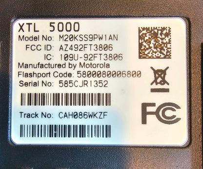 Motorola XTL5000 VHF 136-174 MHz 1000 Channel 50 Watt APCO P25 Digital