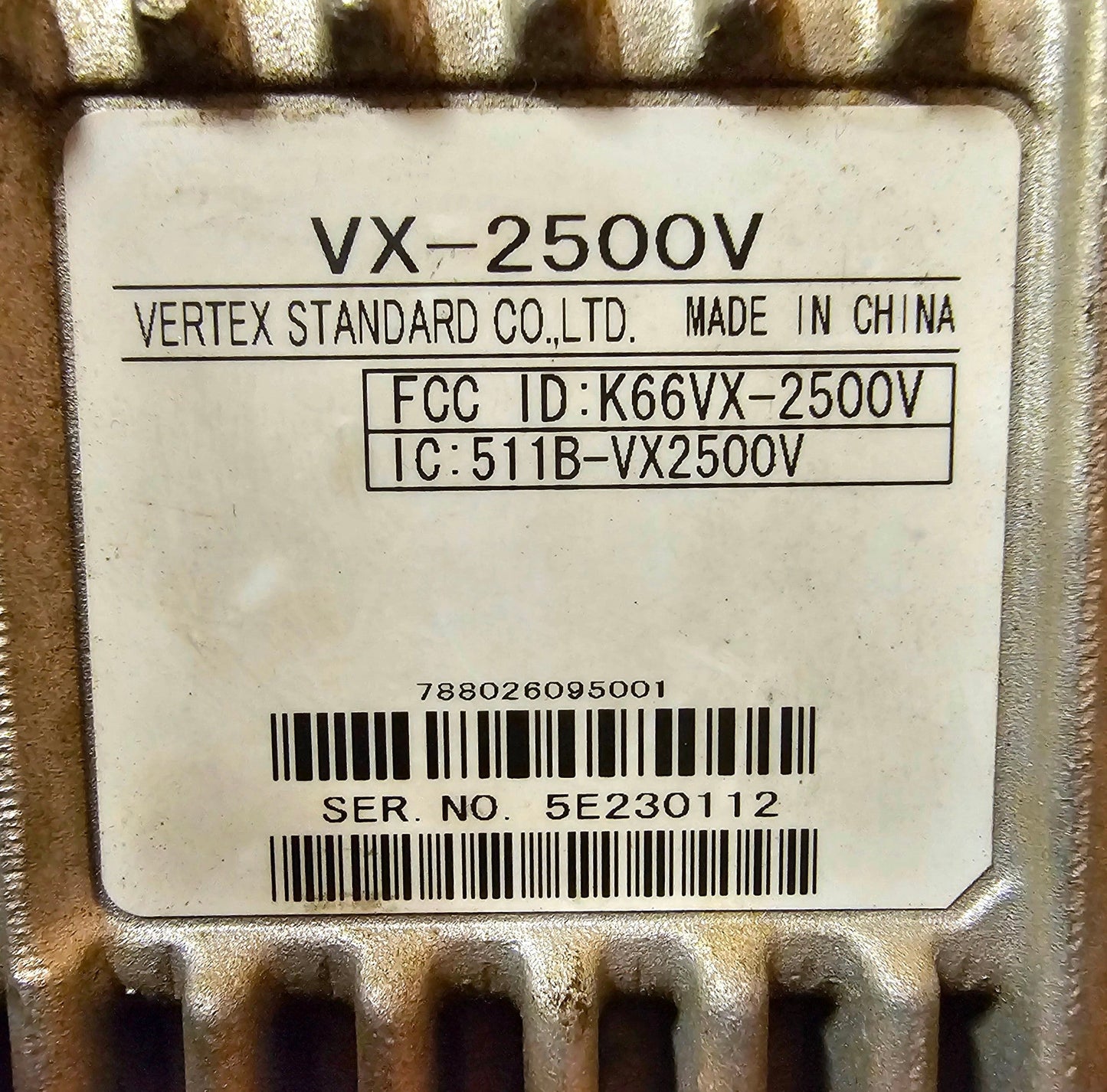 Vertex VX-2500 VX2500 VHF 148-174 MHz 128 Channel 25 Watt (Complete Kit)