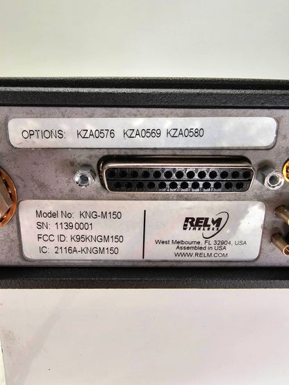 Relm Bendix King KNG-M150 VHF 136-174 MHz 100 Watt 5000 Channel P25 Operation