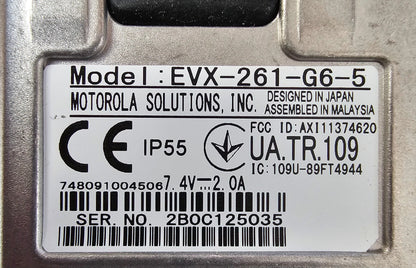 Vertex EVX-261-G6-5 UHF 403-470 MHz 16 Channel 5 Watt Digital Radio