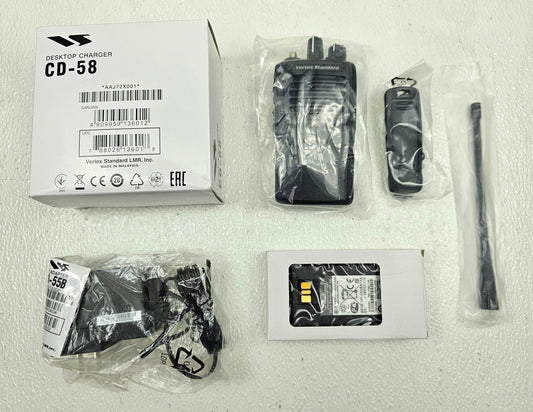 (NEW) Vertex VX-261-G7-5 UHF 450-512 MHz 16 channel 5 Watt (Complete Kit)