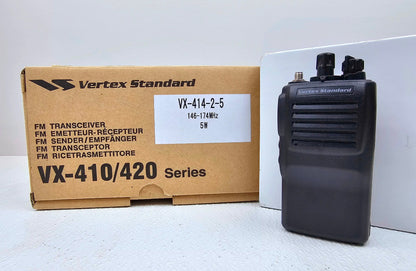 (NEW) Vertex VX-414-2-5 VX414 VHF 146-174 MHz 5W 32 Ch Intrinsically Safe Radio