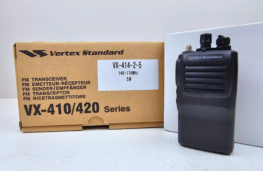 (NEW) Vertex VX-414-2-5 VX414 VHF 146-174 MHz 5W 32 Ch Intrinsically Safe Radio