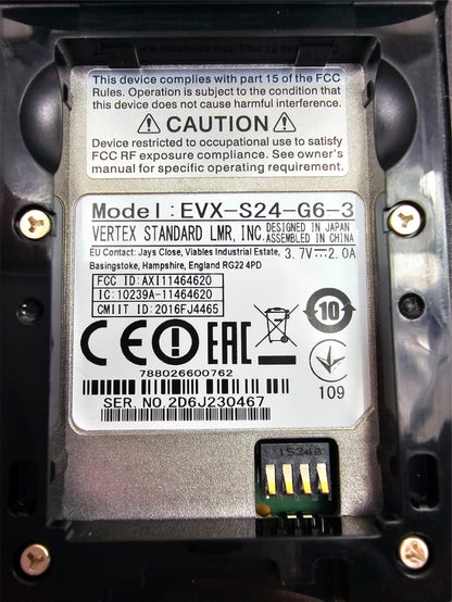 Vertex EVX-S24-G6-3 UHF 403-470 MHz 256 Channel 3 Watt Digital Radio