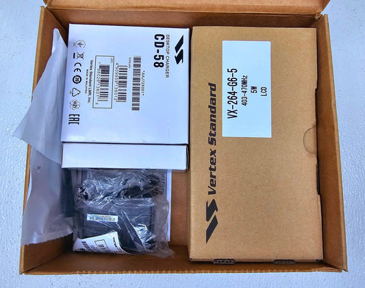 (NEW) Vertex VX-264-G6-5 UHF 403-470 MHz 128 channel 5 Watt (Complete Kit)