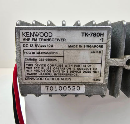 Kenwood TK-780H-1 Ver 2.0 TK780H VHF 146-174 MHz 250 Channel 45 Watt