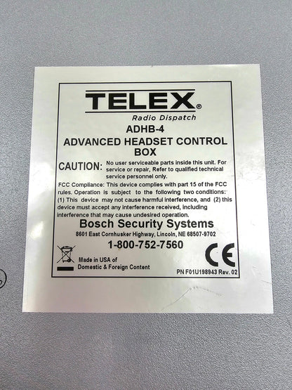 TELEX ADHB-4 Advanced Digital Headset Box