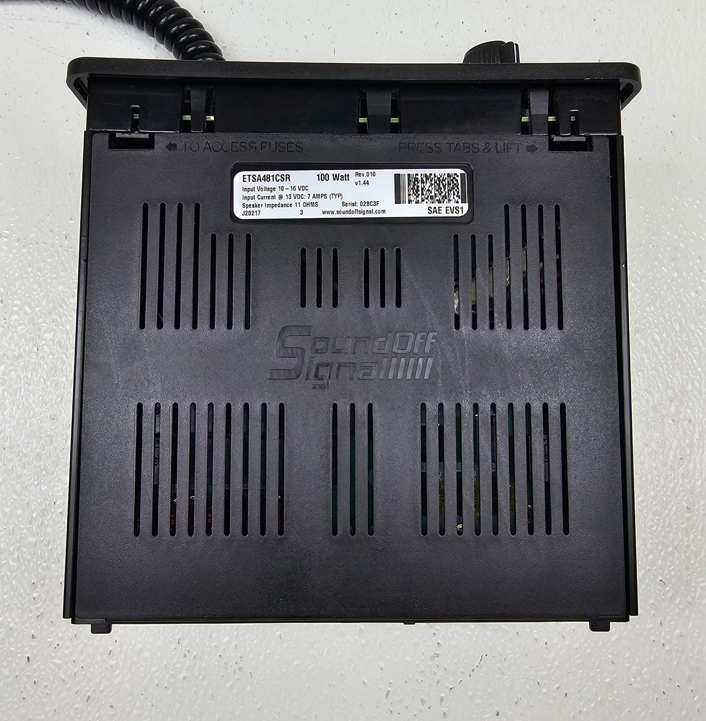 SoundOff Signal nERGY 400 Series Multi Function Siren with Knob Control