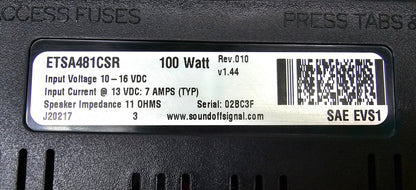 SoundOff Signal nERGY 400 Series Multi Function Siren with Knob Control