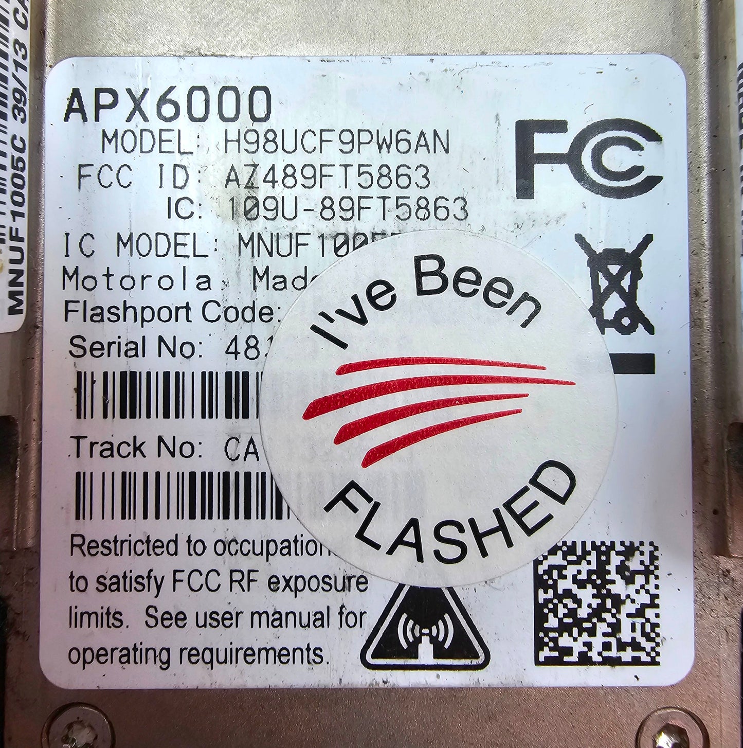 Motorola Portable APX6000 700/800 763-870 Mhz 1000ch 3W M2.5