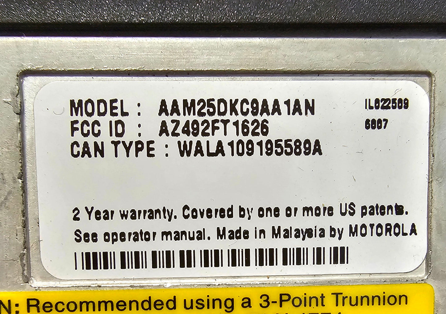 Motorola CDM750 Lowband 42-50 MHz 4 Channel 60 Watt Mobile Radio