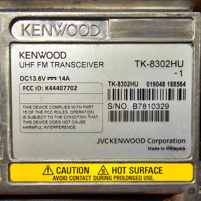 Kenwood TK8302 TK-8302 UHF 450-520 MHz 16 Channel 45 Watt (Complete Kit)