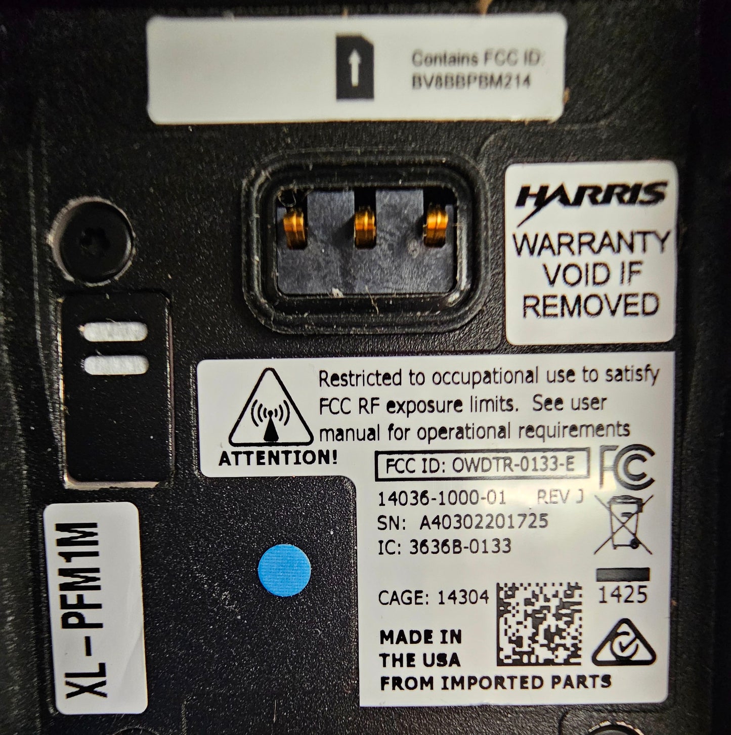 Harris XL-200P All Band UHF/VHF/7/800 MHz P25 Trunking Encryption FPP