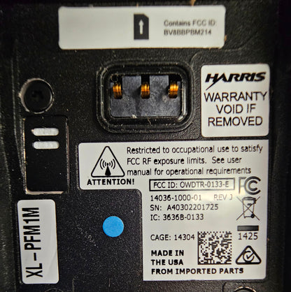 Harris XL-200P All Band UHF/VHF/7/800 MHz P25 Trunking Encryption FPP