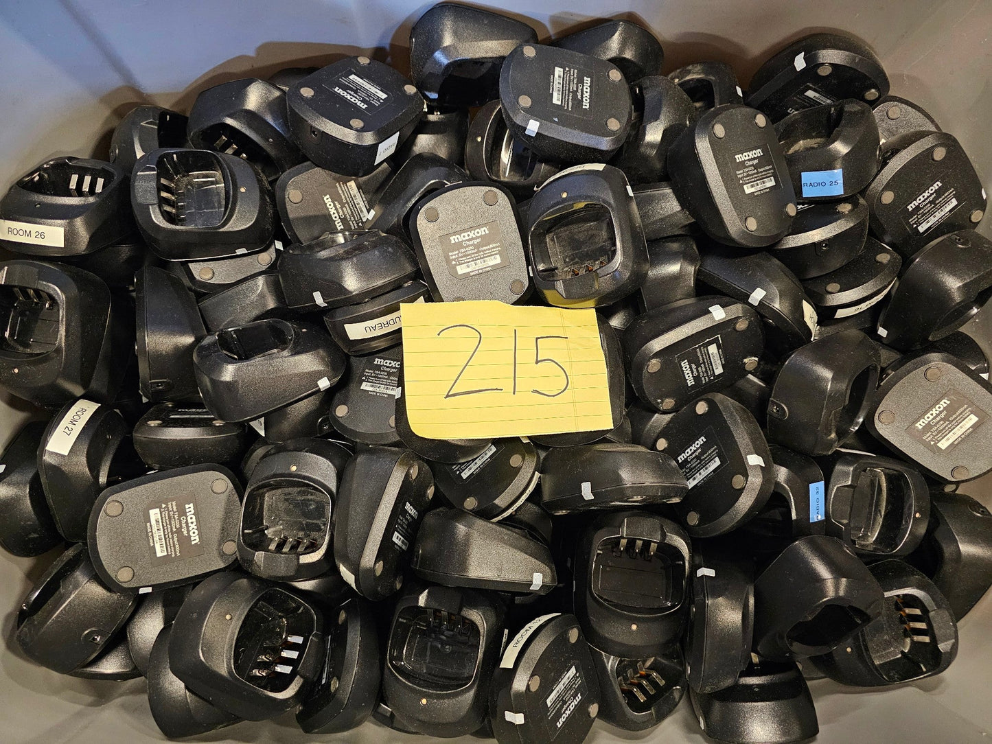 MAXON TS-2416 Radios w/ Accessories, Batteries, Antennas, Chargers (LOT of 153)
