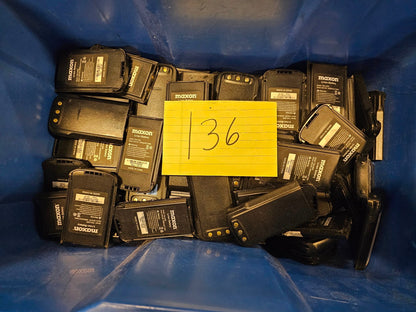 MAXON TS-2416 Radios w/ Accessories, Batteries, Antennas, Chargers (LOT of 153)