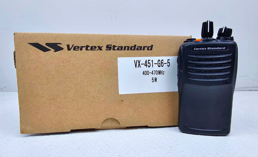 NEW Vertex VX451 VX-451-G6-5 UHF 403-470 MHz 32 Channel 5 Watt (Complete Kit)