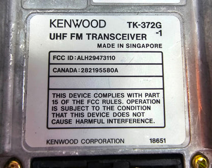 Kenwood TK-372G UHF (450-470MHz) Portable Radio
