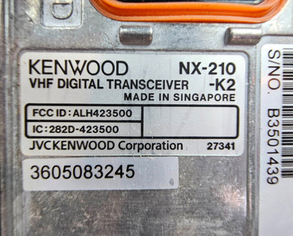 Kenwood NEXEDGE NX210K NX-210K VHF 136-174 MHz 5 Watt 512 Channel FKP Radio