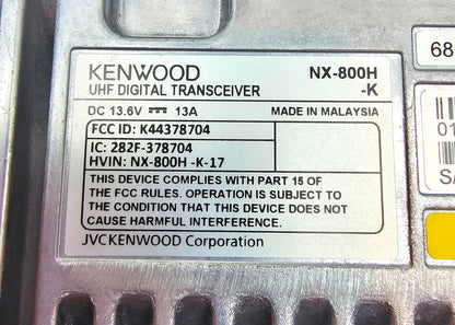 (NEW) Kenwood NEXEDGE NX-800H UHF 450-520 MHz 45 Watt 512 Channel (Complete Kit)