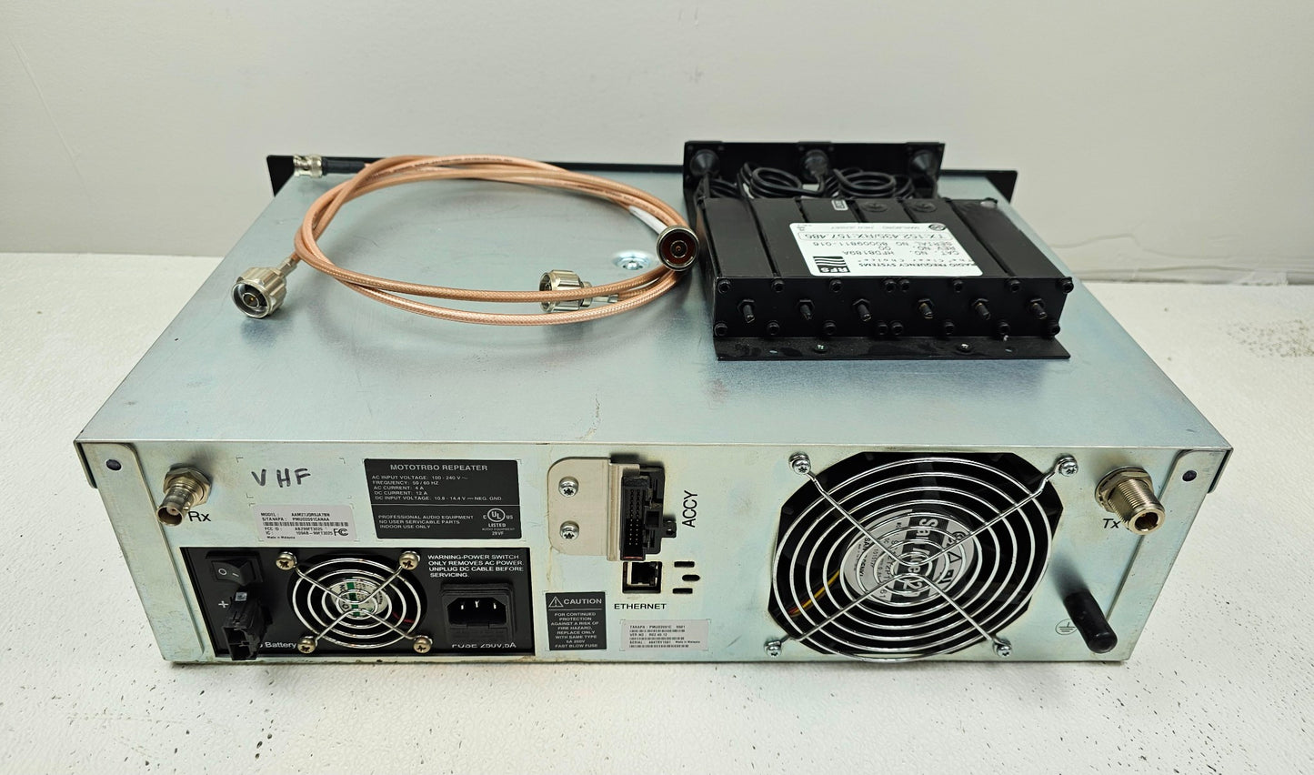 Motorola XPR8400 UHF 403-470 Mhz 30W TRBO Repeater w/ Duplexer