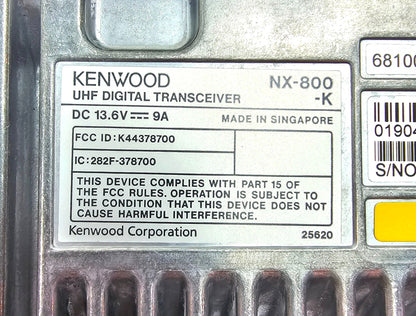 (NEW) Kenwood NX800 NX-800 Nexedge UHF 450-520 MHz 512 CH 25 Watt Digital Radio