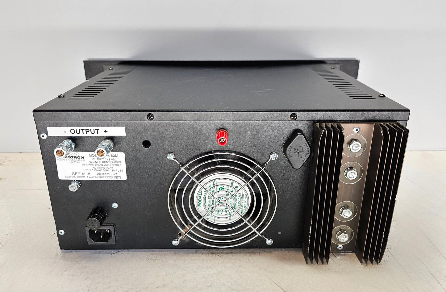 Astron RM-60M 60 Amp Power Supply for Motorola, Kenwood radios