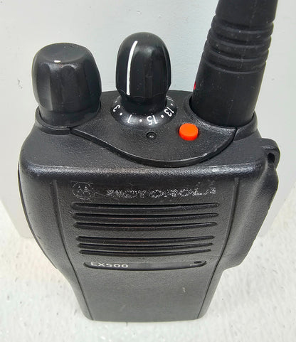 Motorola EX500 UHF 403-470 MHz 16 Channel 4 Watt Portable Radio (Complete Kit)