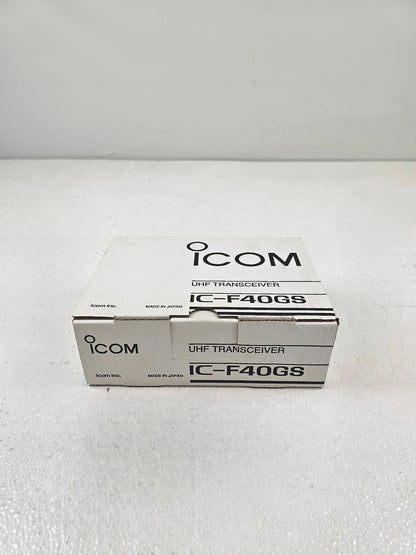 Icom F40GS UHF Two-Way Radio Transceiver – 256 Channels – LCD/Keypad