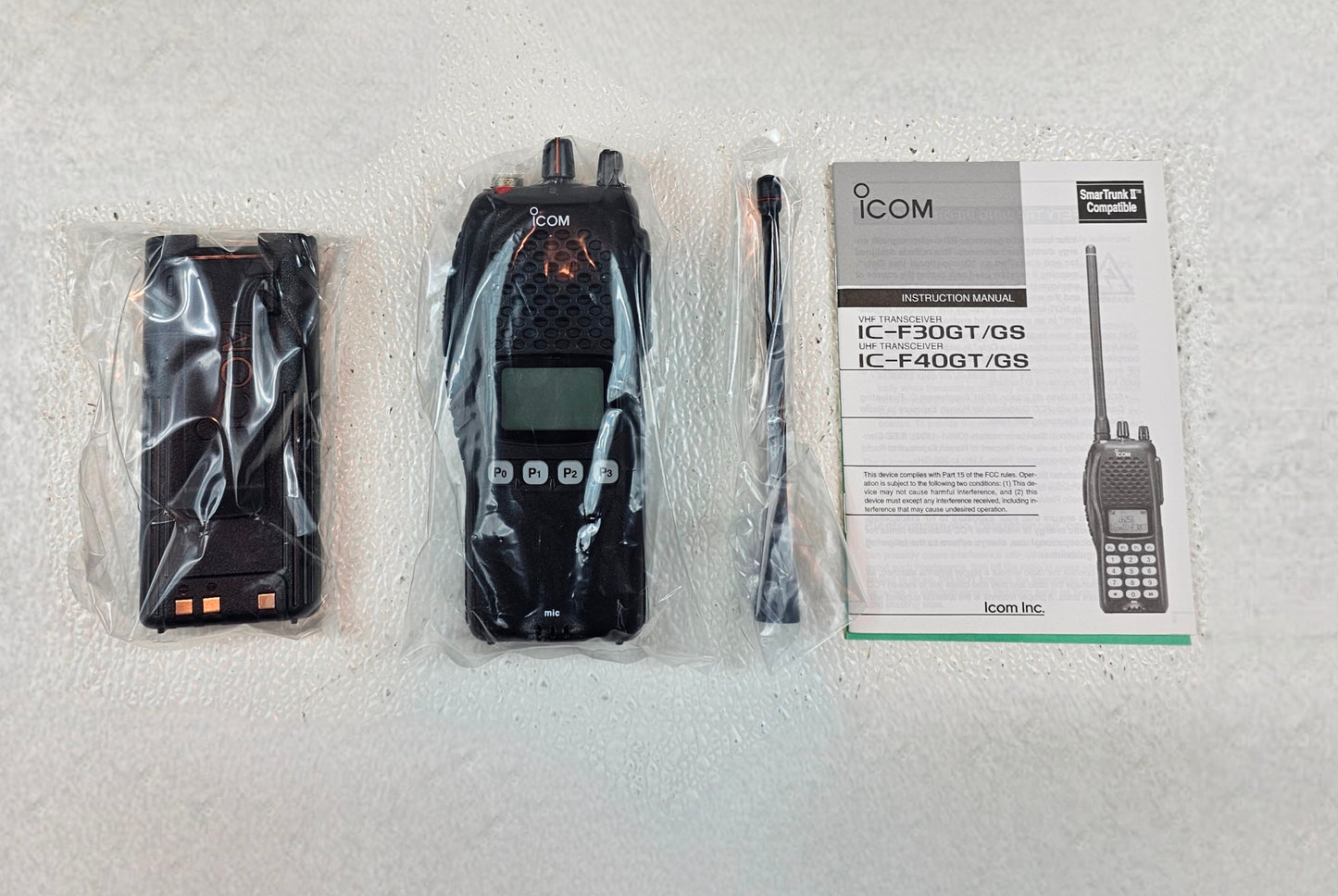 Icom F40GS UHF Two-Way Radio Transceiver – 256 Channels – LCD/Keypad
