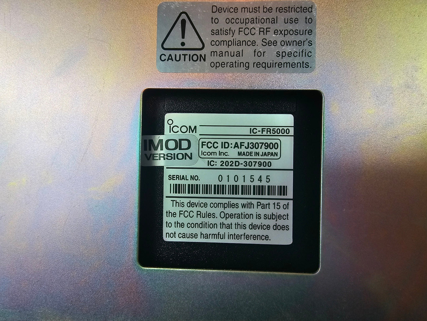 Icom IC-FR5000 VHF Repeater 136-174 MHz 32 Channels 50 Watts
