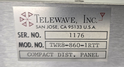 TELEWAVE INC 806-960 MHz RX MULTICOUPLER (TWR8-860-1RTT)