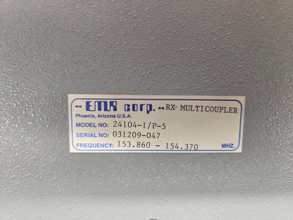 EMR CORP RX MULTICOUPLER 138-225 MHz (24104-1/P-5)