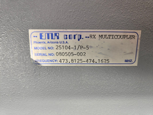 EMR CORP RX MULTICOUPLER 300-512 MHz (25104-1/P-5)