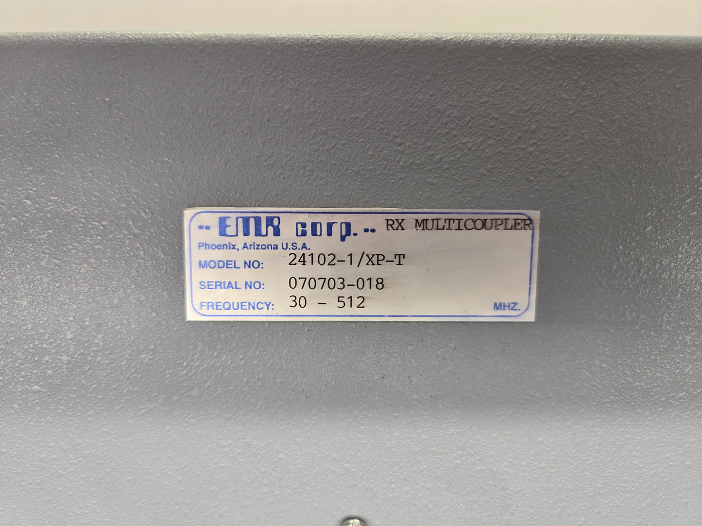 EMR CORP RX MULTICOUPLER 30-512 MHz (24102-1/XP-T)