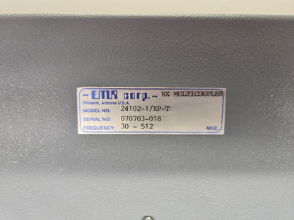 EMR CORP RX MULTICOUPLER 30-512 MHz (24102-1/XP-T)