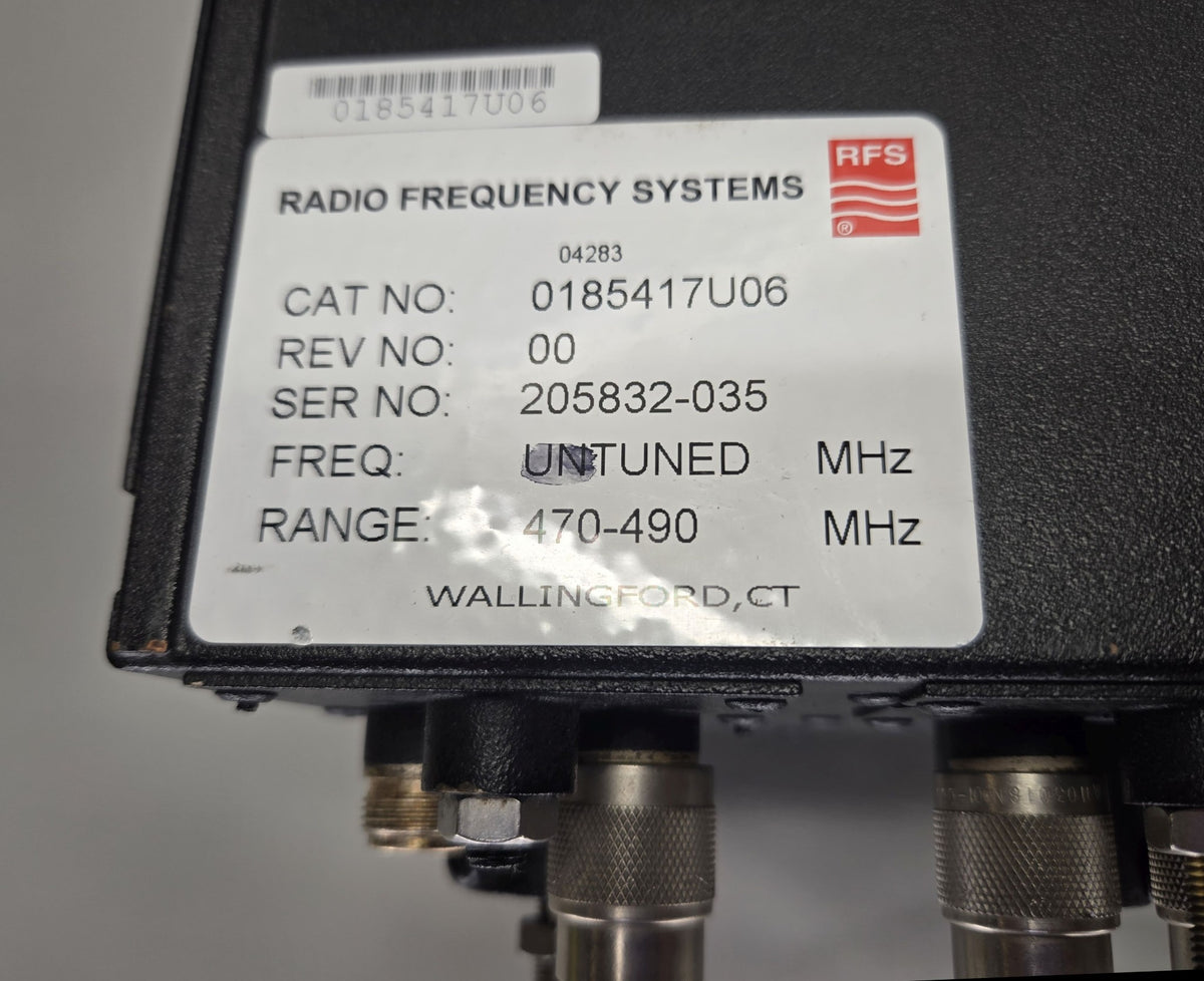 RADIO FREQUENCY SYSTEM RFS Duplexer 470-490Mhz (0185417U06)
