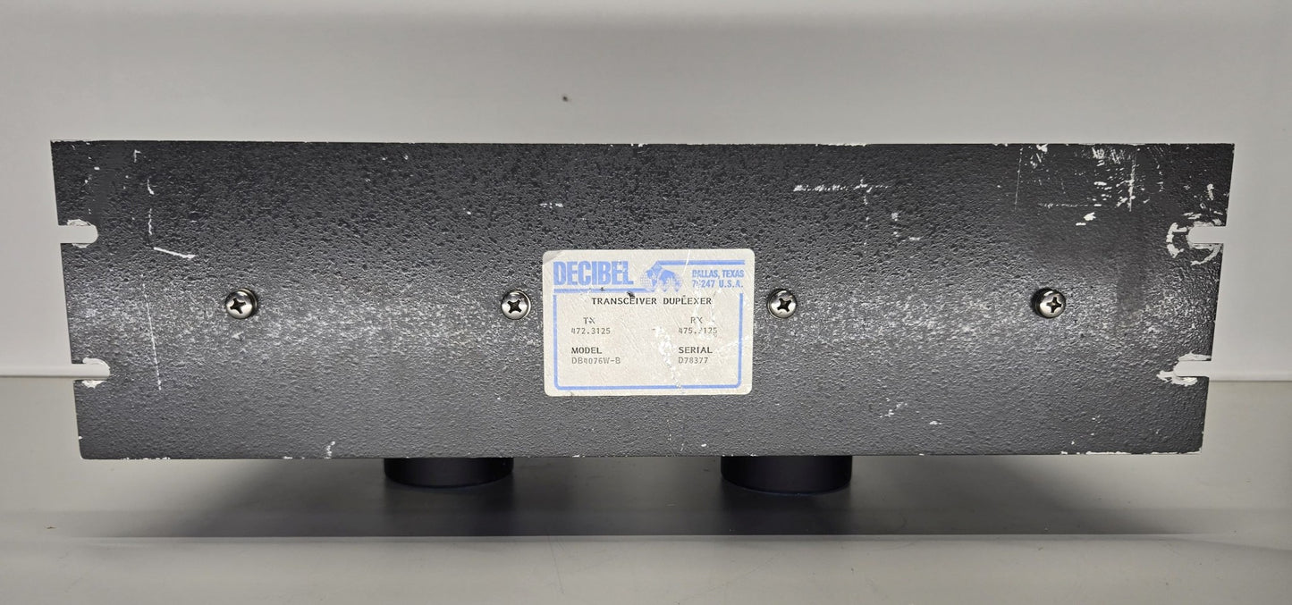 DECIBEL 4-CAVITY DUPLEXER 470-492 MHz (DB4076W-B)